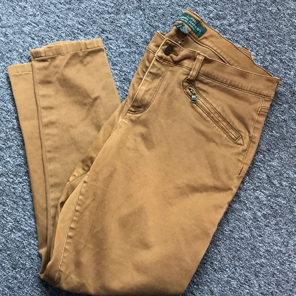 Ralph Lauren jeans tan skinny jeans